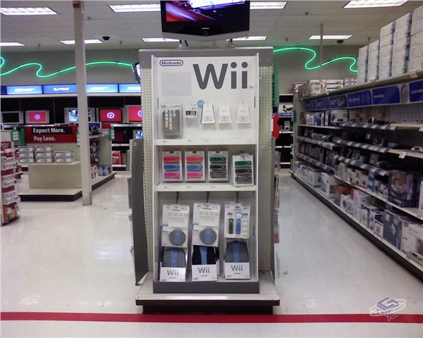 Wii-Branded Merchandise Rack at Target