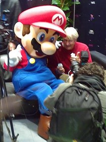 Mario Promotes his New Game in the UK