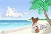 Doggie on the beach!