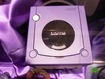 The GameCube in all its purple splendor.