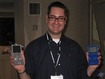 2003 International Consumer Electronics Show: Billy showing off both.  Lucky Bastard.
