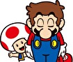 Mario bow Toad