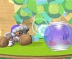 ...but Kirby's shield blocks it.